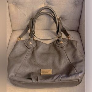 Marc by Marc Jacobs Gray Leather Tote Bag